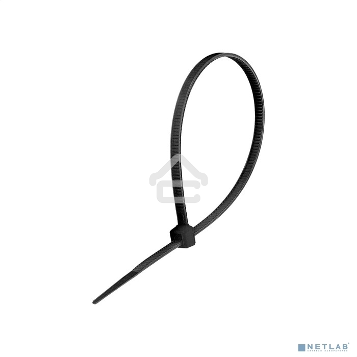 Стяжка (хомут) нейлоновая ExeGate CV66-350x4.8B (нейлон 6.6, 350x4.8 мм, неоткрывающаяся, halogen free, -40°C - +85°C, черная, 100 шт)