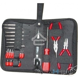 Монтажный инcтрумент Gembird TK-HOBBY(C) Набор инструментов (31 предмет)