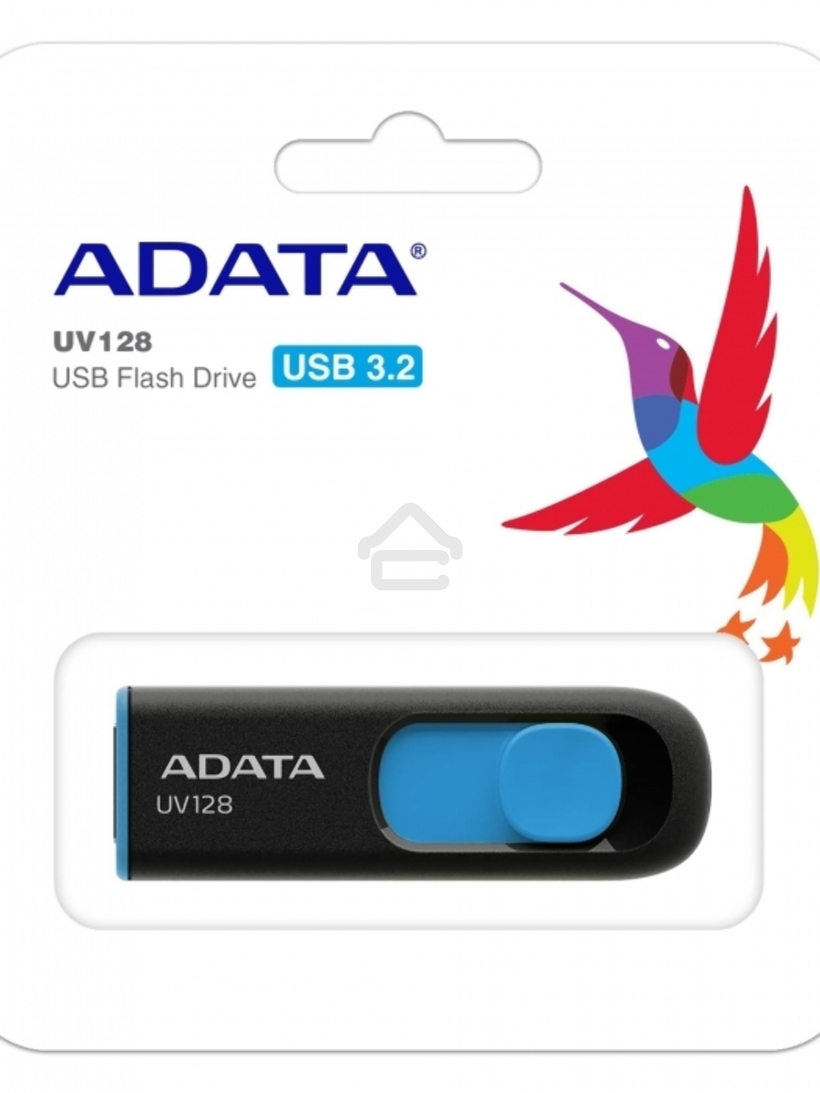 Флеш диск AData 32Gb UV128 AUV128-32G-RBE USB3.0 синий/черный