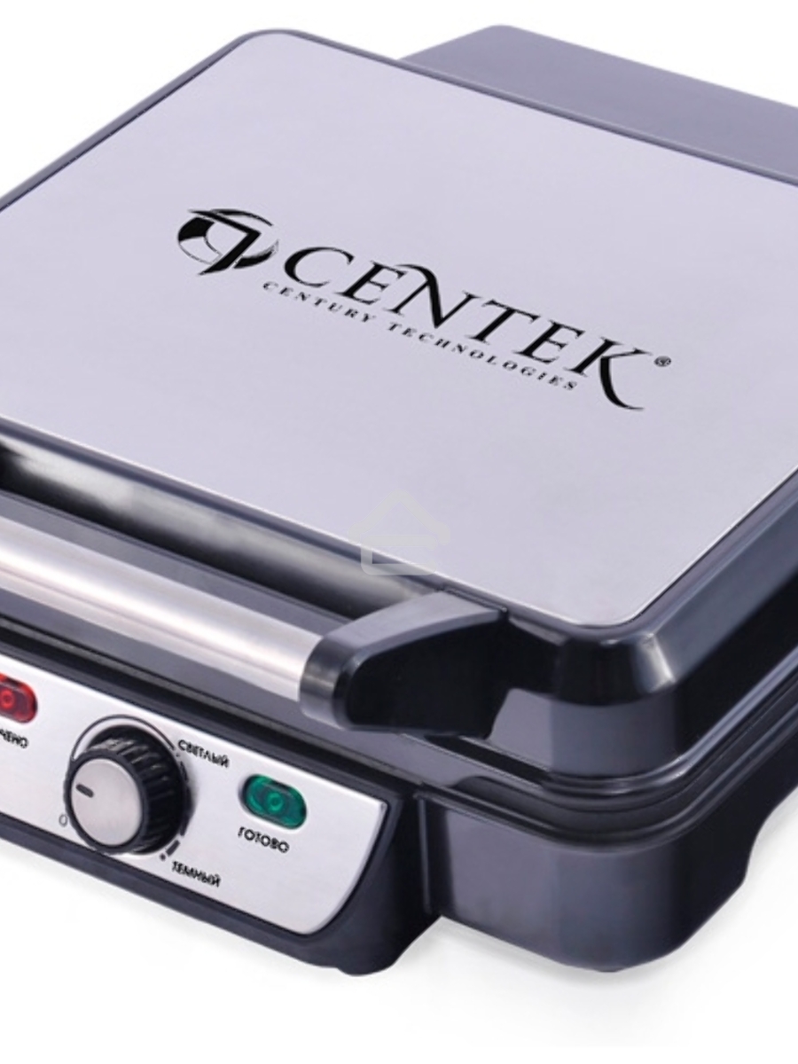 Гриль контактный Centek CT-1463 1800 Вт, 2 жаровни 280х230 мм, антипригар, нагрев 240 гр, нерж отдел