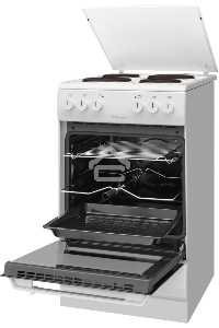 Плита электрическая Hansa FCEW54120 белый, конфорок 4 шт, духовка 62 л, 50 см x 85 см x 60 см