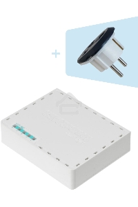 Роутер MikroTik RB750Gr3 hEX (RouterOS L4) with power supply and case 5 port 10/100/1000 гигабитный высокопроизводительный Ethernet