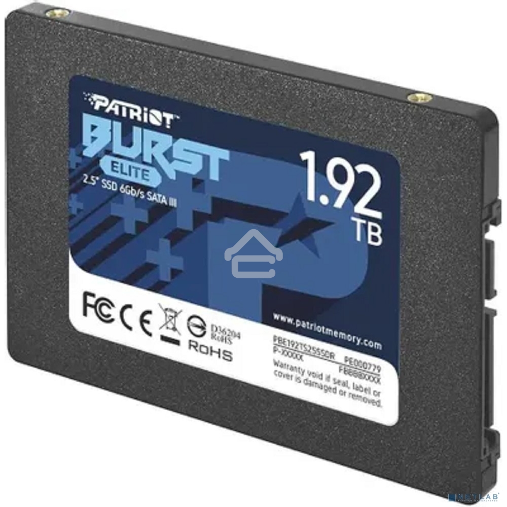 Накопитель SSD Patriot Burst Elite, 1.92Tb, SATA, 2.5