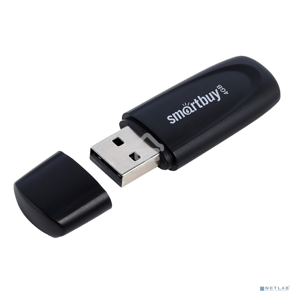 Флешка USB Smartbuy R/W Scout Black (SB004Gb2SCK), 4Gb, USB 2.0, R/W 10/7, черный