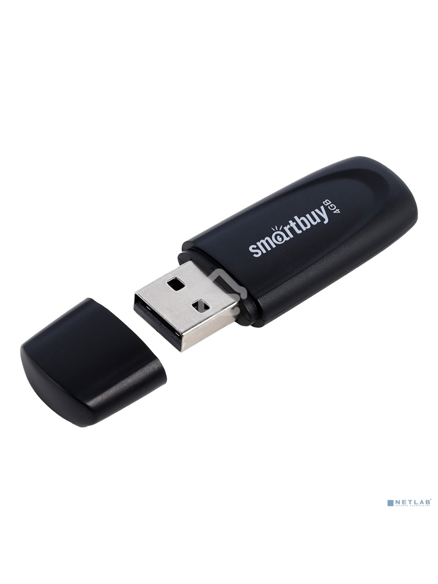 Флеш диск USB 2.0 SmartBuy 004GB Scout Black (SB004GB2SCK)