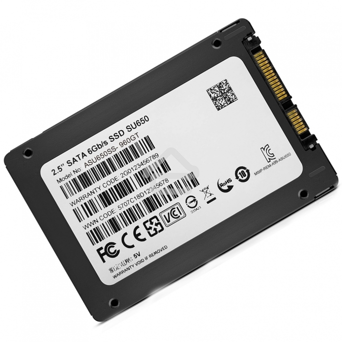 Накопитель SSD ADATA SU650, 480Gb, SATA III, 2.5