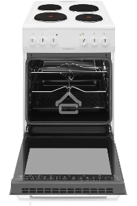 Плита электрическая Hansa FCEW54120 белый, конфорок 4 шт, духовка 62 л, 50 см x 85 см x 60 см