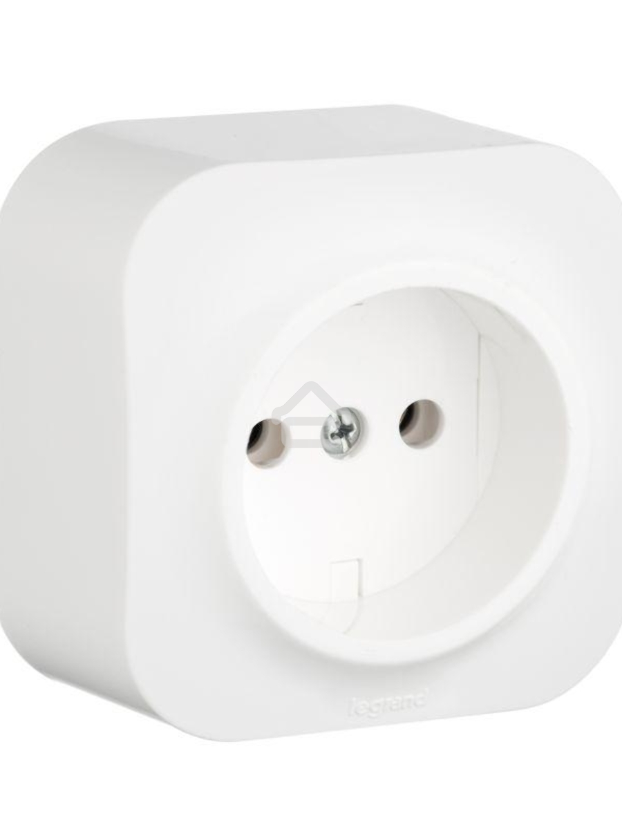 Розетка Legrand 782210 без заземления без шторок (Белая)