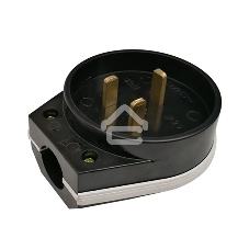 Вилка Rexant ВШ для электрической плиты 32 А, 250 В, 2Р+РЕ (ОУ) черная