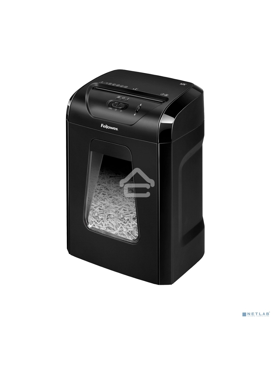 Шредер Fellowes PowerShred 12C FS-71201 {DIN P-4, 4х40мм, 12лст., 18лтр.,Safety Lock}