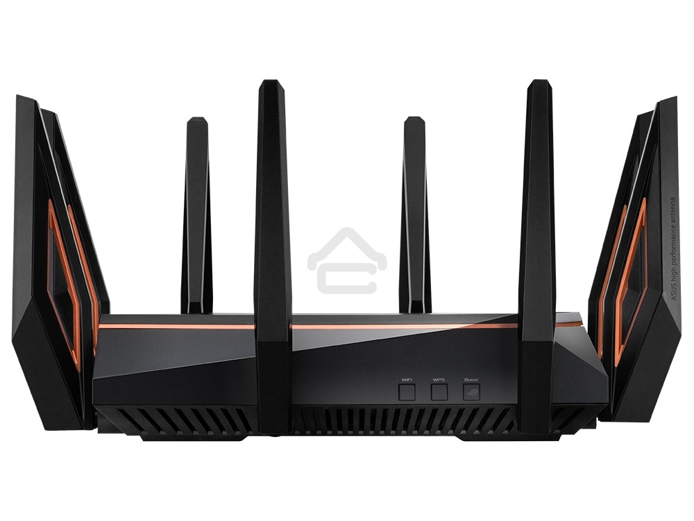 Маршрутизатор ASUS GT-AX11000 Tri-band WiFi 6(802.11ax) Gaming Router –World's first 10 Gigabit Wi-Fi router with a quad-core processor, 2.5G gaming port, DFS band, wtfast, Adaptive QoS, AiMesh for mesh wifi system