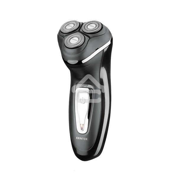 Электробритва Centek CT-2166 (хром/черный) ротор, АККУМУЛЯТОР + РАБОТА ОТ СЕТИ,триммер