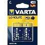 Батарейки VARTA Long Life C блистер 2 04114101412