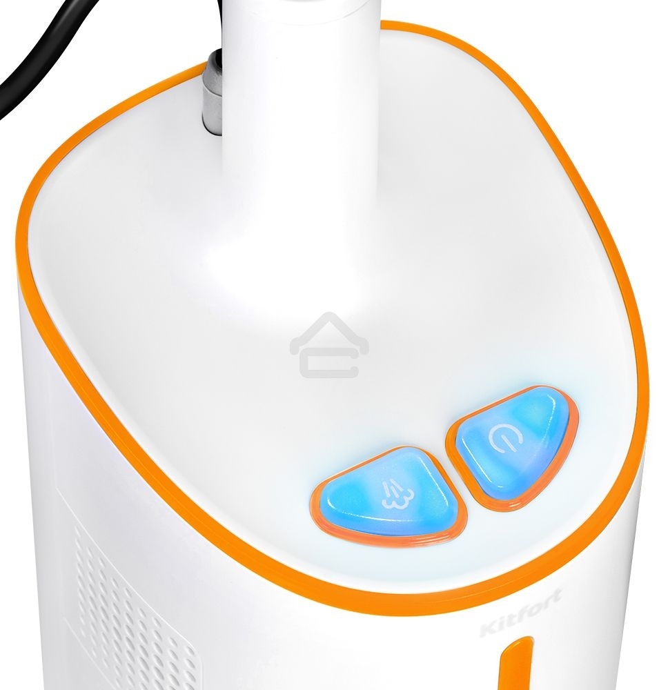 Пылесос паровой Kitfort КТ-5157-2 1000Вт белый/оранжевый