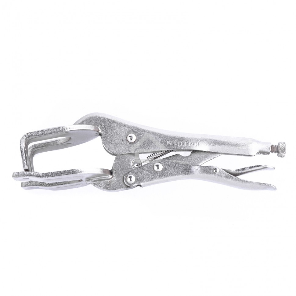 Зажим ручной Сибртех, двойной, точечная фиксация, 225 мм