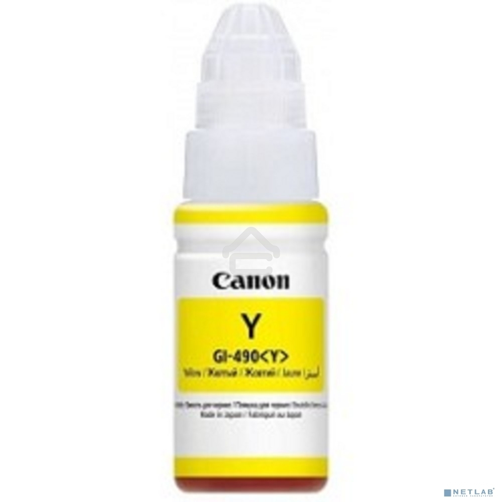 Чернила Canon GI-490Y 0666C001 желтый для Canon Pixma G1400/2400/3400 (70мл)