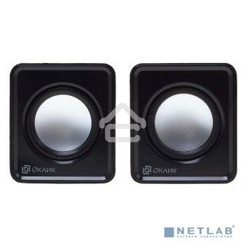 Акустическая система Oklick OK-331 2.0 черный 6Вт