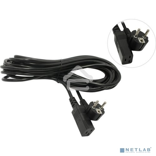 Кабель питания ExeGate Power PC19-10P (Евровилка Schuko->С19) VDE-250V-3*1.5-CU, черный, 16А, 10м