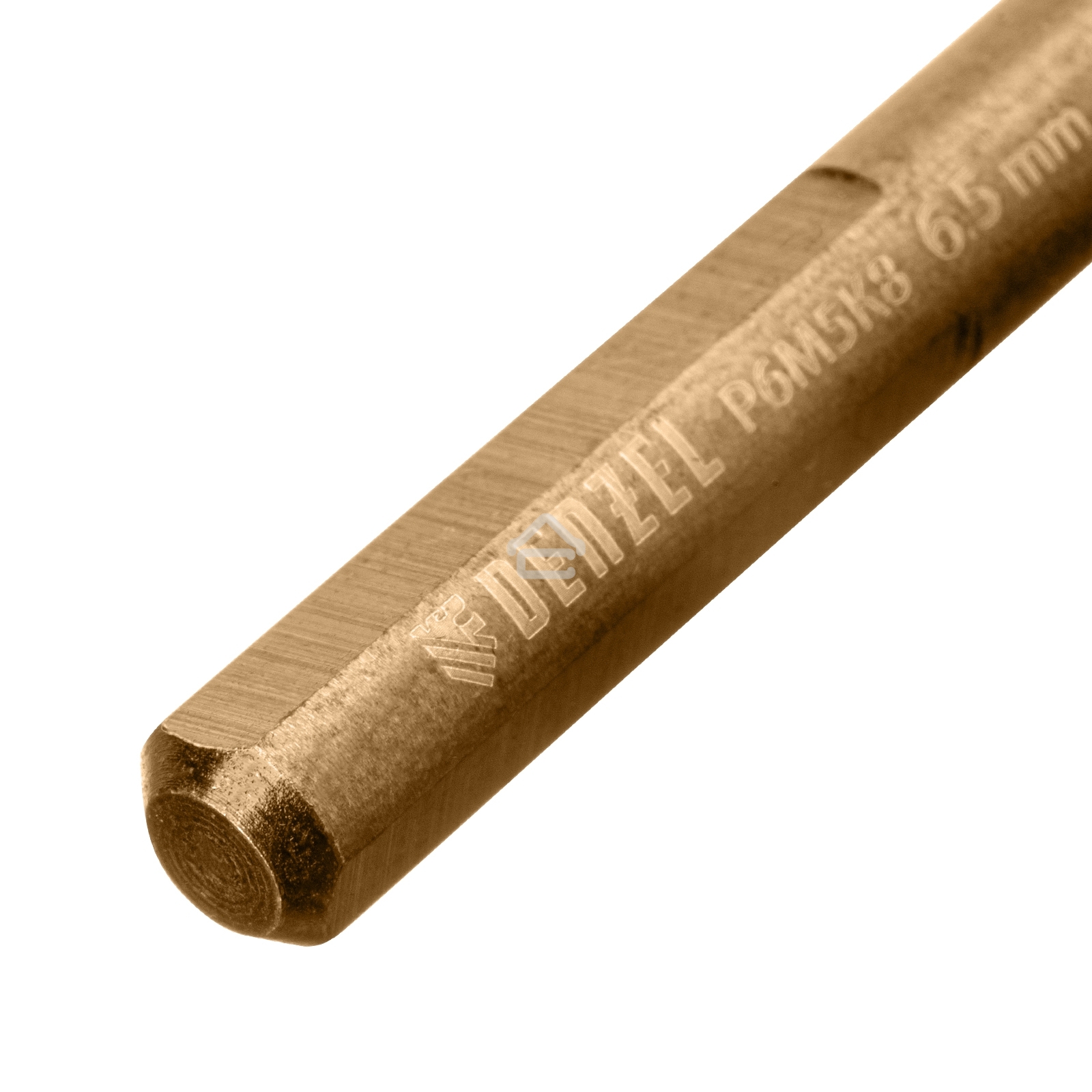 Набор сверл по металлу Denzel 1,5-6,5мм, Р6М5К8-TiN, Golden Tip, 13 шт 723006