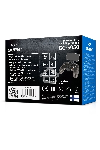 Геймпад Sven GC-5050 черный Bluetooth Беспроводной виброотдача обратная связь (в компл.:держатель для смартфона/кабель USB) (SV-016029)