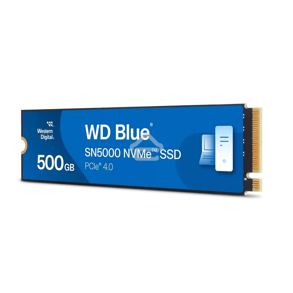 Накопитель SSD WD Blue SN5000, 500Gb, PCIe 4.0 x4, M.2 2280, NVMe, R/W 5000/4000