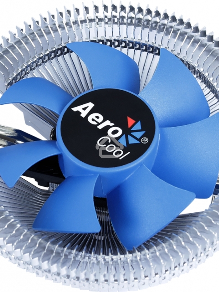 Кулер для процессора AeroCool / Formula Verkho I серебристый, 80 мм, алюминий, 2500 об/мин, 29.7 дБ, 4 pin, 90 Вт, 45 мм