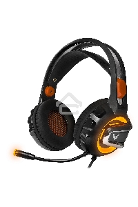 Гарнитура игровая Crown CMGH-3103 черный/оранжевый