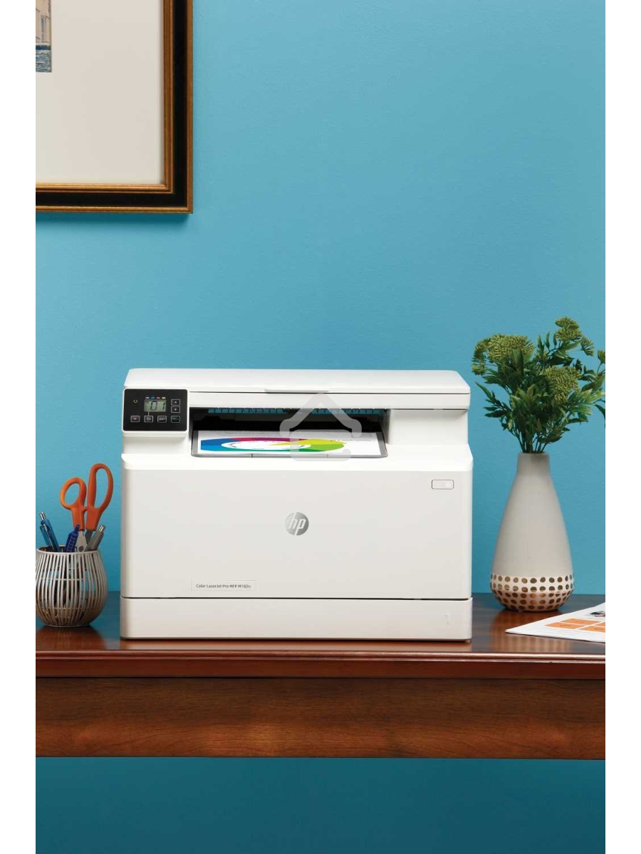 МФУ лазерный HP Color LaserJet Pro MFP M182n (7KW54A), A4, цветной, печ. до 16 стр/мин., 600 x 600 dpi (печать) 1200x1200dpi (скан.), USB, RJ-45, Air Print, Mopria