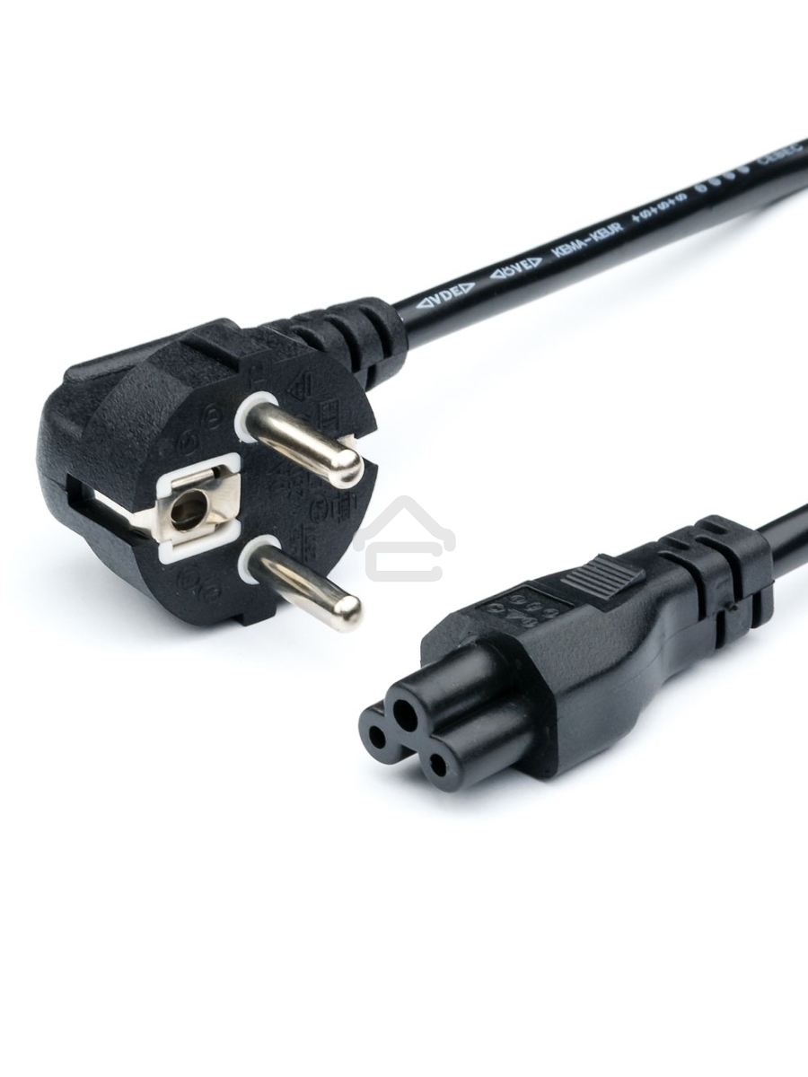 Кабель питания GoPower евровилка CEE 7/7-IEC 320 C5 1.8м ПВХ 0.75мм черный (1/10/160)