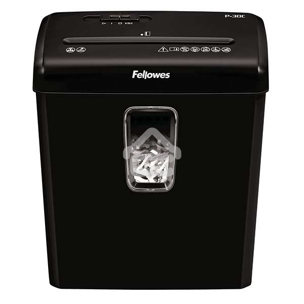 Шредер Fellowes® Powershred® P-30C, DIN P-4, 4х34 мм, 6 лст., 15 лтр.