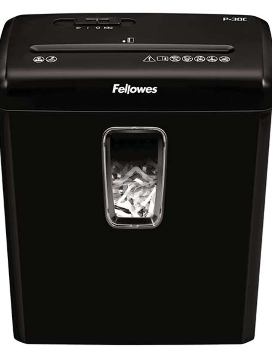 Шредер Fellowes® Powershred® P-30C, DIN P-4, 4х34 мм, 6 лст., 15 лтр.