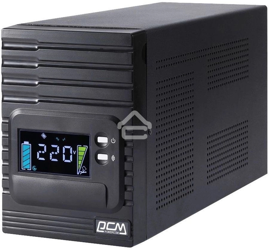Источник бесперебойного питания Powercom Smart King Pro+ SPT-1000-II LCD 800Вт 1000ВА черный