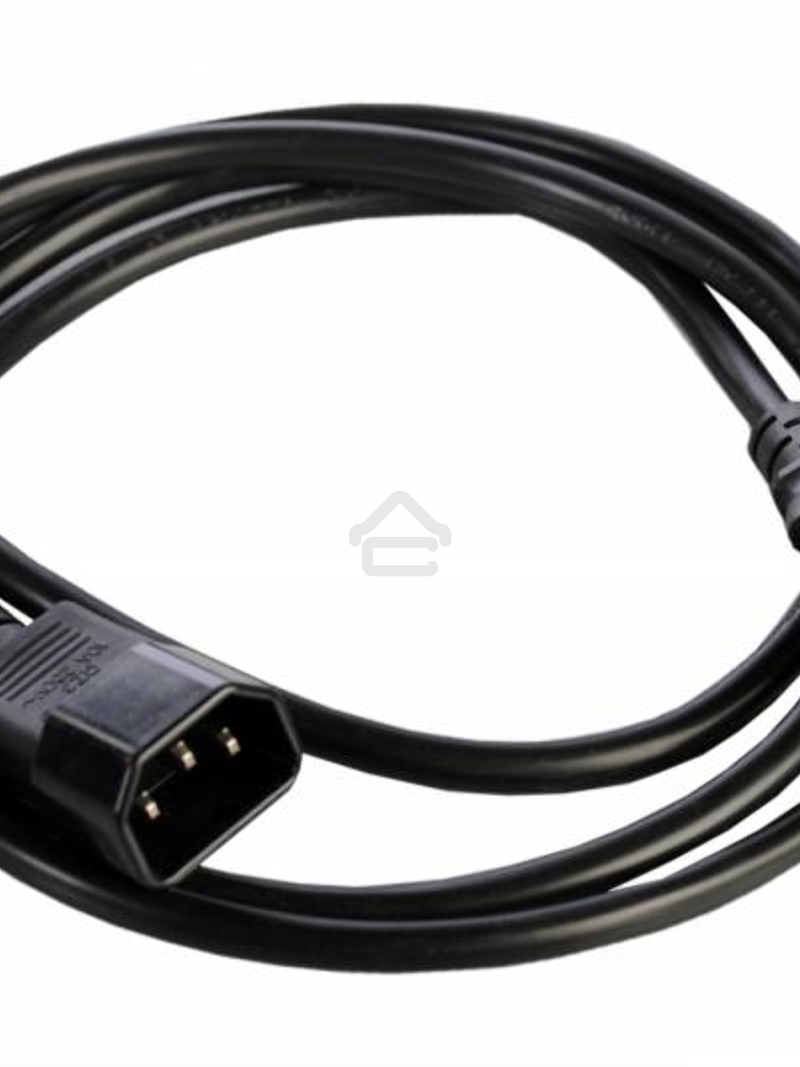 Шнур питания с заземлением IEC 60320 C13/IEC 60320 C14, 10А/250В (3x1,0), длина 3 м. (R-10-Cord-C13-C14-3)