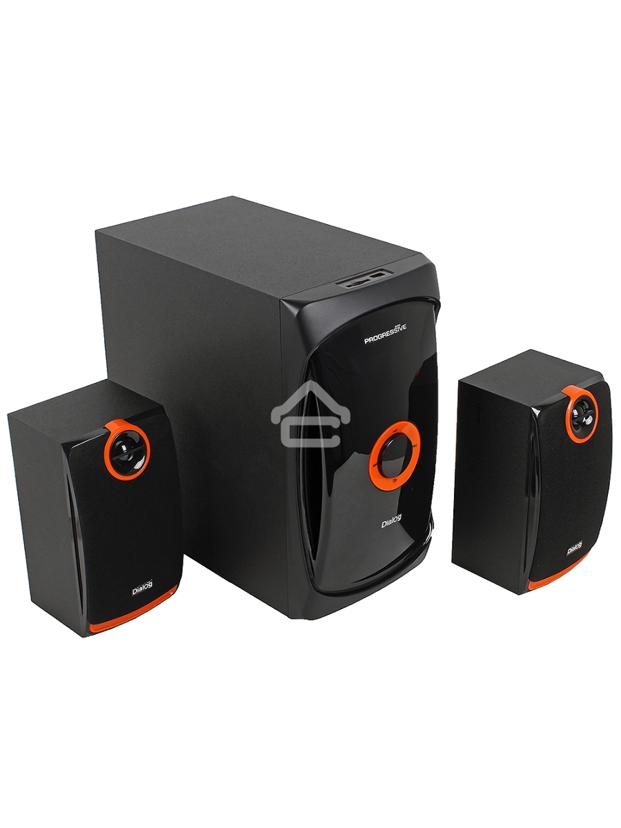 Колонки Dialog Progressive AP-200 BLACK { 2.1, 30W+2*15W RMS, USB+SD reader }