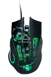 Мышь проводная Qumo Gremlin M37 черный, 3200 dpi, USB, кнопки - 6