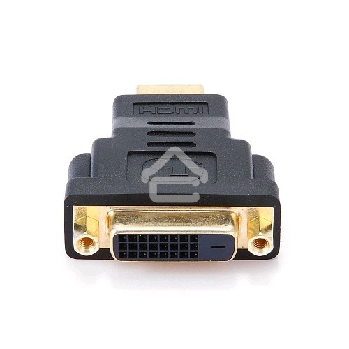 Переходник Gembird Переходник HDMI-DVI 19M/25F, золотые разъемы, пакет(A-HDMI-DVI-3)