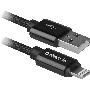 Кабель LIGHTNING TO USB2 1M BLACK ACH01-03T 87808 Defender