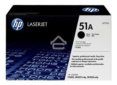 Картридж лазерный HP Q7551A черный для LJ P3005/M3035mfp/M3027mfp 6500 стр.