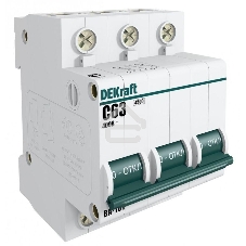 Выключатель автоматический модульный Dekraft 3п C 20А 4.5кА ВА-101 11079DEK