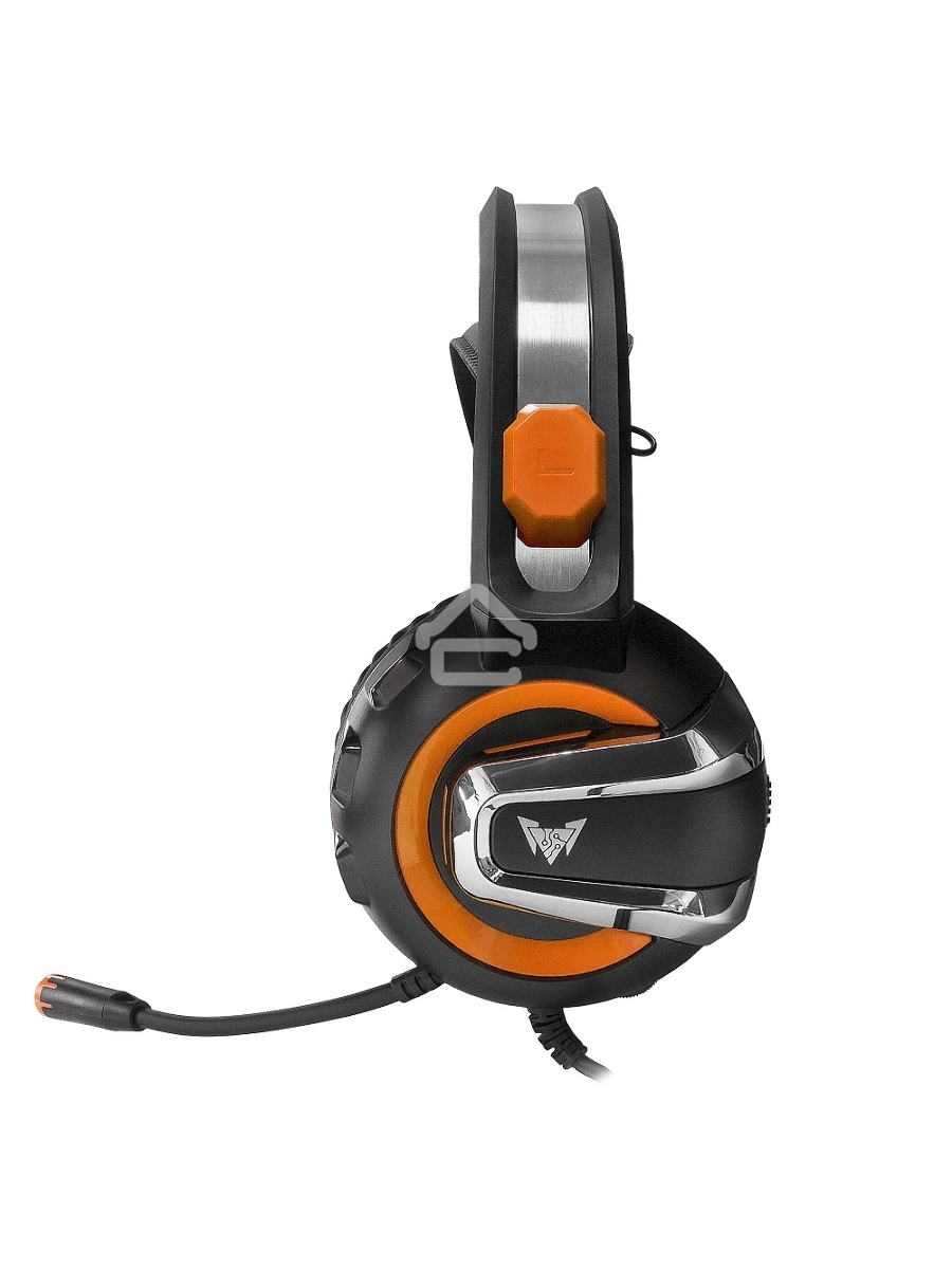Гарнитура игровая Crown CMGH-3103 черный/оранжевый