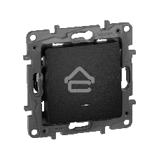 Переключатель с подсветкой, 10AX, антрацит