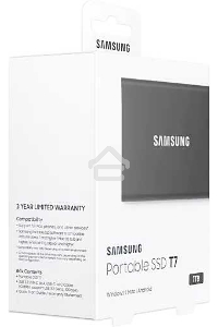 Накопитель SSD Samsung External T7 MU-PC1T0T/WW, 1ТБ, USB 3.2, черный