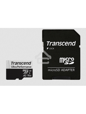 Флеш-накопитель Transcend Карта памяти 64GB UHS-I U3 microSD w/ adapter  A2 Ultra Performance R/W:160/125 MB/s