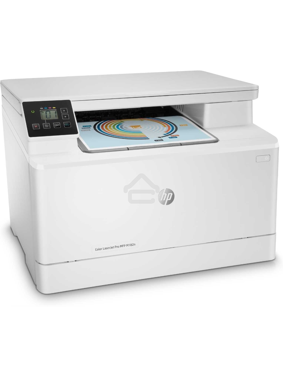 МФУ лазерный HP Color LaserJet Pro MFP M182n (7KW54A), A4, цветной, печ. до 16 стр/мин., 600 x 600 dpi (печать) 1200x1200dpi (скан.), USB, RJ-45, Air Print, Mopria
