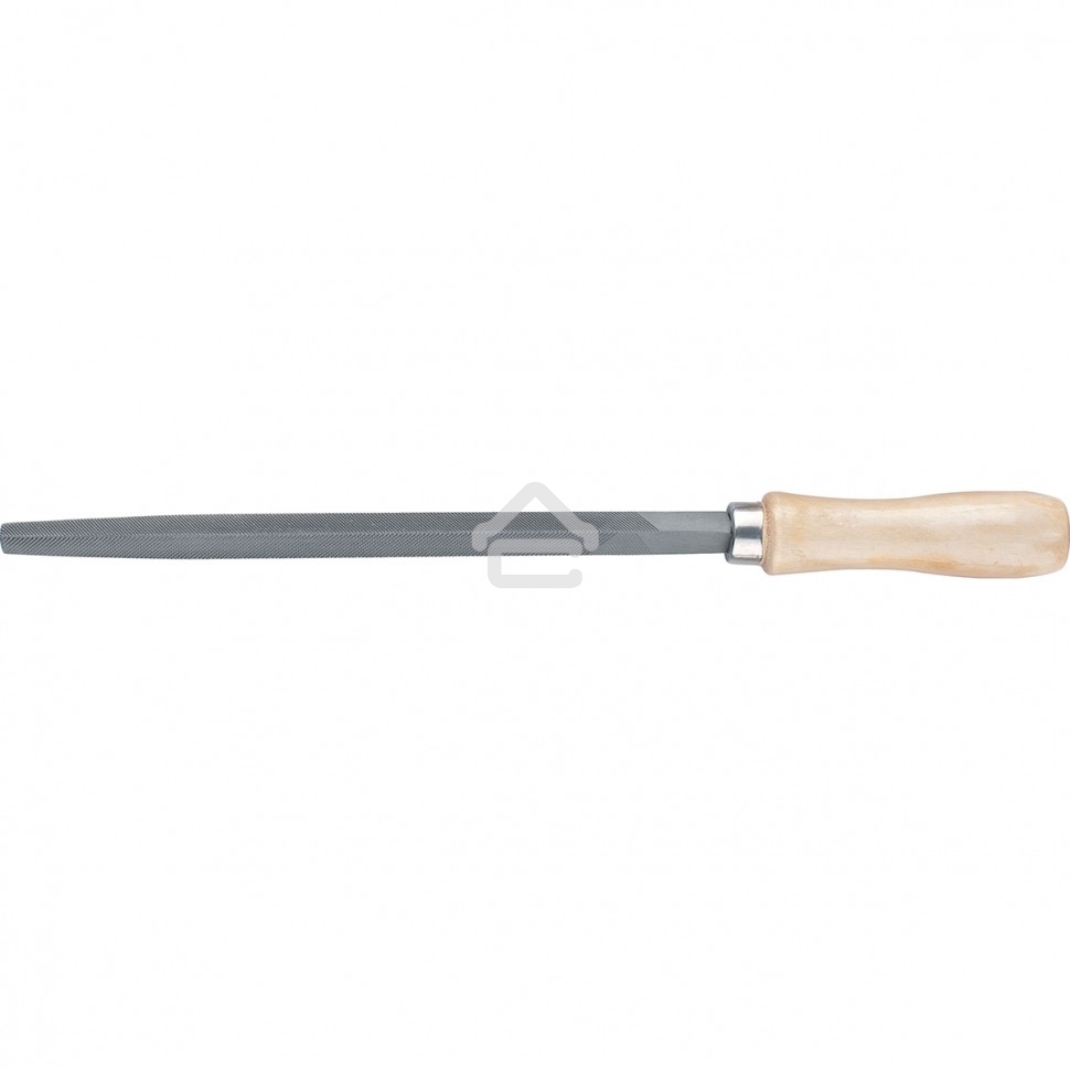 Напильник Сибртех, 250 мм, трехгранный, деревянная ручка