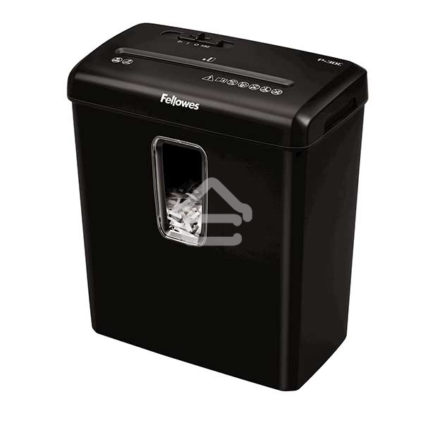 Шредер Fellowes® Powershred® P-30C, DIN P-4, 4х34 мм, 6 лст., 15 лтр.