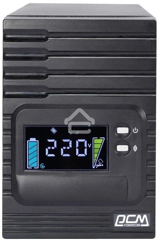 Источник бесперебойного питания Powercom Smart King Pro+ SPT-1000-II LCD 800Вт 1000ВА черный