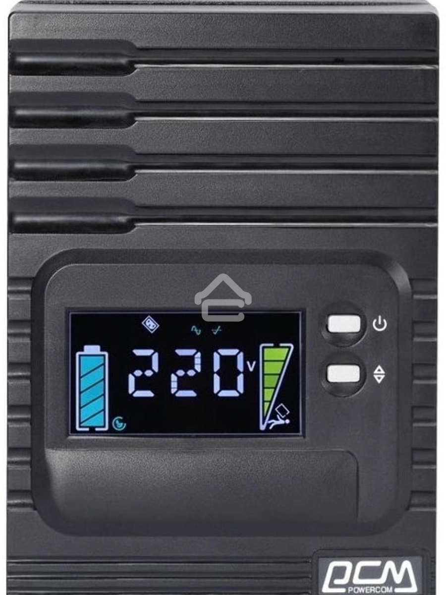 Источник бесперебойного питания Powercom Smart King Pro+ SPT-1000-II LCD 800Вт 1000ВА черный