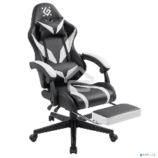 Кресло игровое Defender Aspect черный/белый, класс 4, PU, подножка