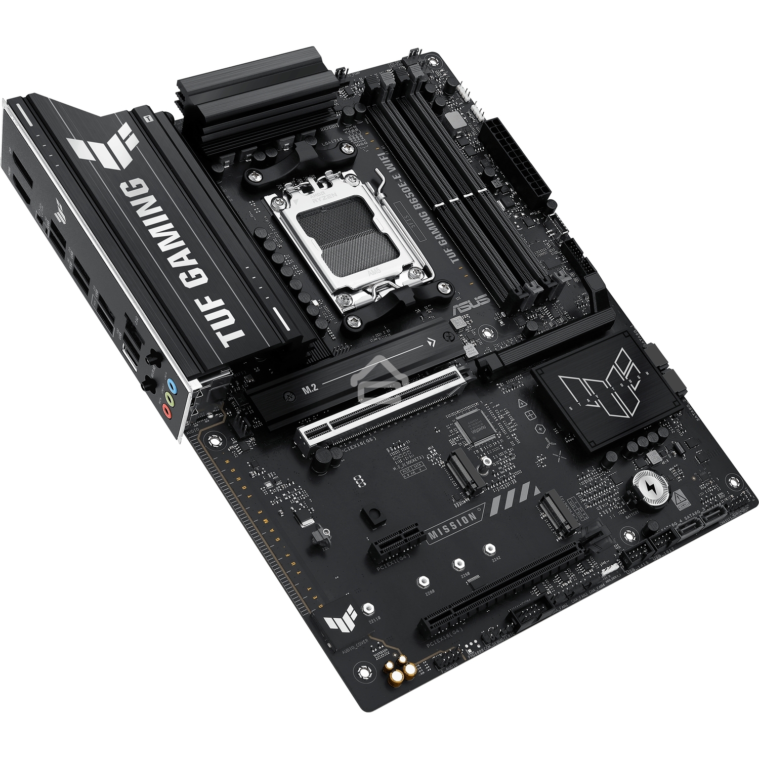 Материнская плата ASUS TUF GAMING B650-E WIFI, AM5, AMD B650, 4xDDR5, 4xSATA, 3xM.2, 1xPCIe 4.0 x16, 1xPCIe 4.0 x16, 1xPCIe x1, 1xDP, 1xHDMI, 1x2.5Gb LAN, Wi-Fi 6E, Bluetooth 5.3, 2xUSB-C (1x10Gbps, 1x20Gbps), 3xUSB-A 5Gbps, 2xUSB-A 10Gbps, 3xUSB-A 2.0, 5